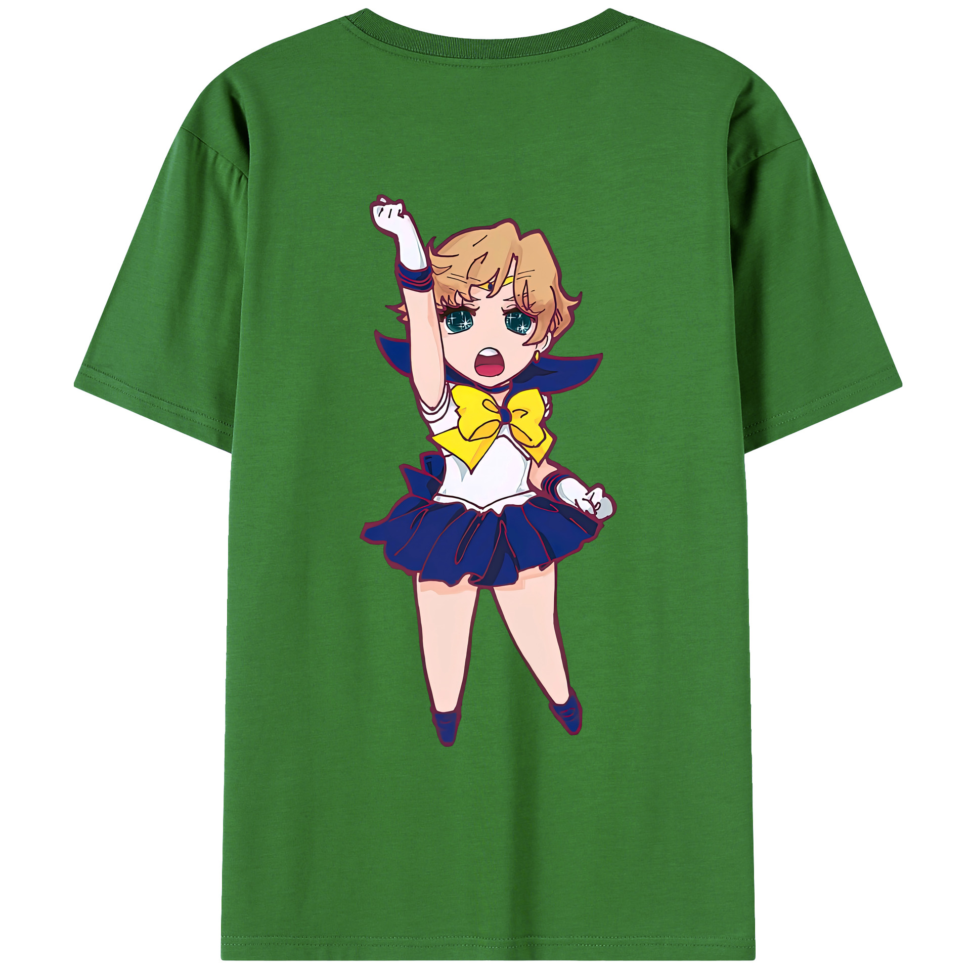 （画像用） 美少女戦士セーラームーン 天王はるか Sailor Moon Tenoh Haruka レディース半袖Tシャツ(バックプリント)